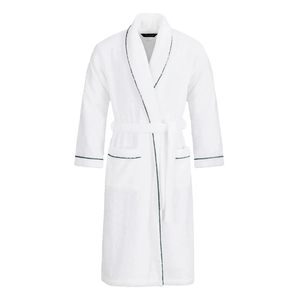 Peignoir d'hôtel automne hiver avec logo personnalisé pour hommes et femmes Peignoir à logo brodé absorbant à séchage rapide en pur coton du Bangladesh - Product Image 6