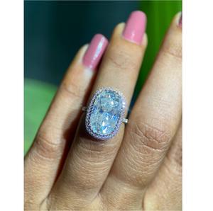 Anillo de Diamante Moissanite de Lujo Personalizado de Alta Calidad, Oro Sólido de 14K y 18K, Joyería de Compromiso y Boda Disponible a un Precio Accesible - Product Image 1