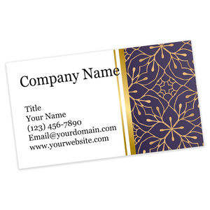 Tarjetas de Visita Personalizadas Premium, Su Puerta de Entrada al Éxito, Color Morado Lujoso, 3.5" X 2" - 14Pt, Tarjetas de Visita - Product Image 1