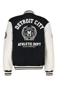 Veste universitaire 100% laine pour hommes de haute qualité nouvelle broderie personnalisée en cuir PU haute qualité OEM bouton surdimensionné Bomber veste - Product Image 6