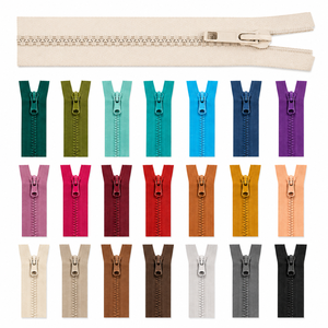 Fermetures éclair séparables pour vestes, manteaux, combinaisons de sport – Nylon robuste, double curseur non verrouillable, fermeture éclair de 50 cm - Product Image 1