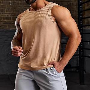 Débardeur léger pour hommes pour vêtements d'été tricoté et respirant grande taille pour adultes pour une utilisation en extérieur fabriqué par des vêtements de sport - Product Image 3