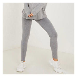 Pantalones de Yoga de cintura alta sin costuras sólidos informales para mujer ropa de gimnasio elástica transpirable para entrenamiento correr elegante cómodo - Product Image 2