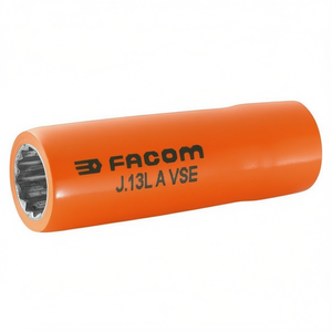 Facom VSE Series 1,000 Volt Insulated Long <b>12</b>-<b>Point</b> 3/8'' <b>Sockets</b> - Product Image 3