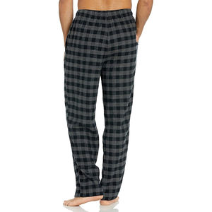 Pantalon décontracté en flanelle pour homme à séchage rapide, léger, avec cordon de serrage à la taille, imprimé personnalisé pour le sommeil et la détente - Product Image 3