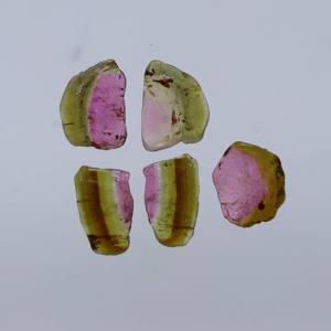 แตงโมธรรมชาติไบโอทัวร์มาลีนสไลซ์พลอยทัวร์มาลีนสำหรับทำเครื่องประดับหินอัญมณี - Product Image 3