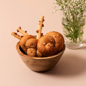 Bol à fruits et aliments en bois de bambou Qualité exclusive Classique Unique Nouveau Look Attrayant Bols de service En gros Maison et Cuisine - Product Image 1