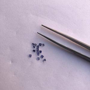 Piedras preciosas calibradas sueltas de corte cuadrado de iolita azul Natural de 2mm, el mejor precio al por mayor del fabricante, certificado genuino en línea - Product Image 2