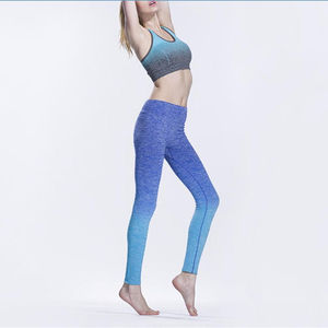 High Quality Custom <b>Women's</b> Gym Sports Fitness Yoga Work <b>Tights</b> Breathable <b>Knitted</b> Compression Leggings Wholesale Blank Plain - Product Image 3