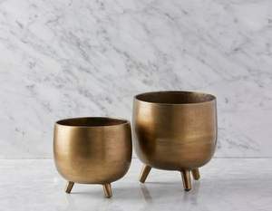 Jardinière décorative en laiton de qualité supérieure avec finition dorée, parfaite pour améliorer la décoration intérieure de la maison ou du bureau - Product Image 5