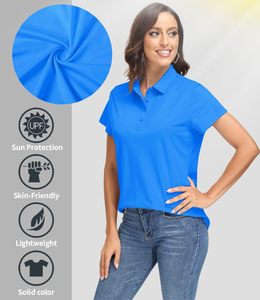 Golf de manga corta informal para mujer para Polos de cuello de secado rápido con diseño transpirable de protección solar UPF 50 + - Product Image 4