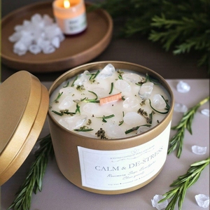 AIKUN Custom Tin <b>Scented</b> <b>Candle</b> with Lid Soy Wax Aromatherapy <b>Candle</b> Crystal <b>Candle</b> for Home Decor Wholesale - Product Image 4