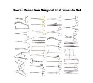 Bowel Resection <b>Surgical</b> <b>Instruments</b> Complete Set Class I High Quality Stainless Steel 1 Year Warranty - Product Image 1