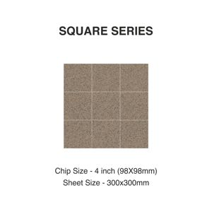 Azulejo de mosaico de 98mm de lujo en capas estilo moderno 300x300mm cuadrado de porcelana para baño de cuerpo completo cocina pared exterior Hotel - Product Image 4