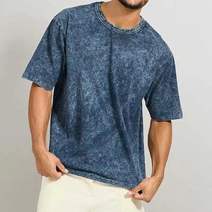 Camiseta de Hombre al por Mayor de Alta Calidad con Diseño Personalizado, 100% Algodón, Lavado Ácido, Estampado, Tallas Grandes - Product Image 2