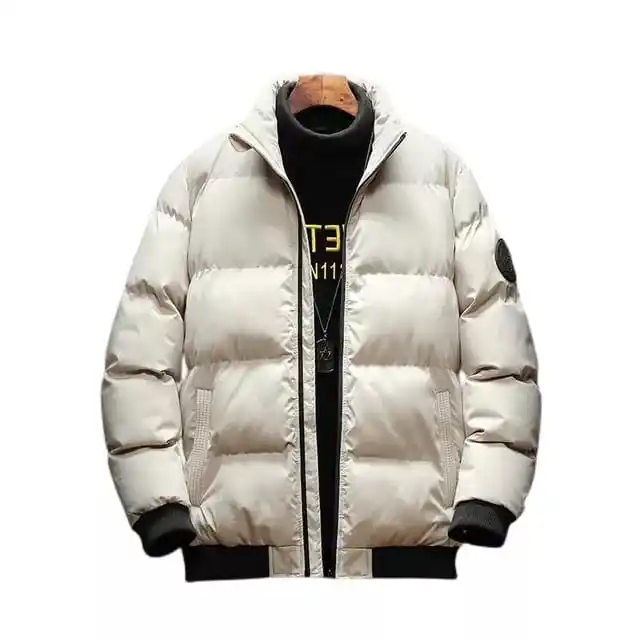 Custom ized OEM Hochwertige Herren Daunen mantel Herren Puffer gepolsterte Jacke wasserdichte Blase Wintermantel Puffer Jacken