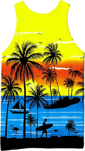 Men's Tank Tops Summer Casual Sleeveless Singlets Solid Cotton Polyester Breathable Quick Dry Sublimated 2024 - Product Image 6