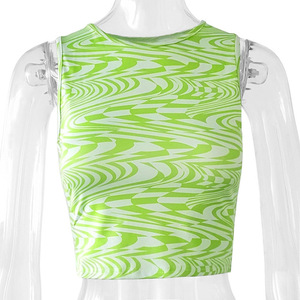 เสื้อยืดคอกลมแขนสั้นสำหรับผู้หญิงเสื้อครอปสไตล์ลำลอง - Product Image 3