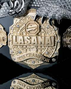 Collar Personalizado de Hip Hop para Hombre con Colgante de Cadena con Diamantes Simulados, Chapado en Dos Tonos, con Nombre en Letras - Regalo para Hombre, Joyería - Product Image 4