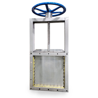 Válvulas de Compuerta de Cuchilla de Acero Inoxidable con Volante Manual y Asiento Resiliente DN40-2000 Tipo Brida para Agua Estándar ANSI/JIS/BS/DIN