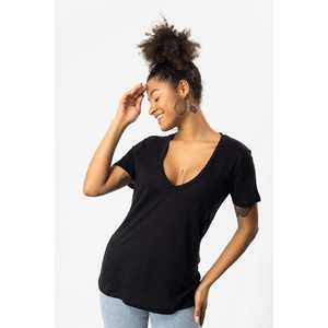 Camiseta de Lino con Cuello en V - Product Image 2