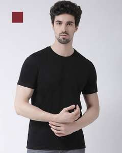 T-shirts pour hommes personnalisés en gros avec coton Pima, motif uni, logo personnalisé et impression numérique - Product Image 6