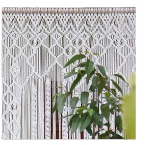 Outdoor Backyard Party Home Decor Macrame Door Curtain | Large Wedding Backdrop Wall Hanging Tapestry - Product Image 1