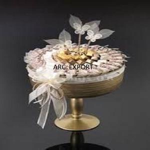 Plateau à chocolat décoratif de table simple et élégant et bol en verre transparent pour les fêtes d'anniversaire. - Product Image 2