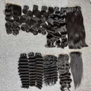 ผมดิบแบบหลวมเป็นลอนคลื่นความละเอียดสูงสำหรับต่อผมมนุษย์ทำจากเส้นด้ายความเป็นอัจฉริยะแบบ100% จากเวียดนาม - Product Image 3