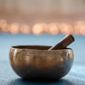 Sound Healing Singing Bowl Handcrafted Metal with Mallet <b>Cushion</b> Ideal for <b>Meditation</b> Mindfulness & Chakra Cleansing - Product Image 1