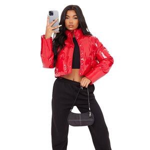 High Quality Women Customize <b>Crop</b> Breathable Knitted Eco-Friendly Bubble <b>Puffer</b> <b>Jackets</b> New Design Standard Nylon Bubble <b>Jacket</b> - Product Image 3
