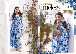 ชุดผ้าฝ้ายพิมพ์ลายสำหรับสนามหญ้าของผู้หญิงจากปากีสถานชาลวาร์คอตตอน Kameez ส่งออกคุณภาพสูงมาก - Product Image 3