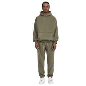 Fabricante Mayorista Premium ODM, Conjuntos Deportivos Casuales con Capucha para Hombre, 320g, Algodón y Poliéster, Logotipo Personalizado, Transpirables, para Gimnasio - Product Image 3