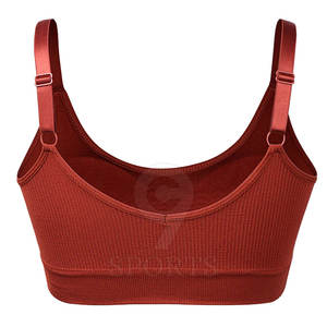 Soutien-gorge de sport personnalisé sans couture pour femmes respirant Gym Yoga et vêtements de sport quotidiens avec coussinets amovibles - Product Image 2