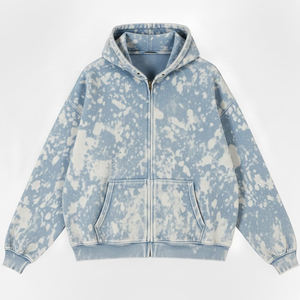 เสื้อฮู้ดซักกรดแบบกำหนดเองที่มีคุณภาพสูง GSM ที่มีเอกลักษณ์ฟอกสีการออกแบบที่สดใสทำให้มั่นใจได้ถึงความสบายและสไตล์ที่ยั่งยืนสำหรับทุกเพศ - Product Image 1