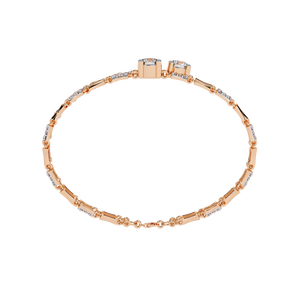 Fabulous 18K <b>Gold</b> Lab Grown Diamond Bracelet & <b>Bangle</b> Luxurious Jewelry Accessory - Product Image 5