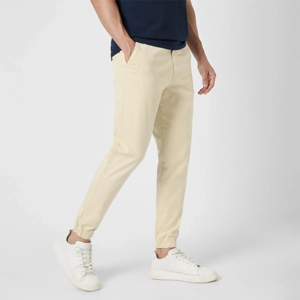 Pantalones Chinos ajustados para hombre, decoración pintada informal elegante, transpirable y cómoda para viajes de oficina, uso diario - Product Image 1