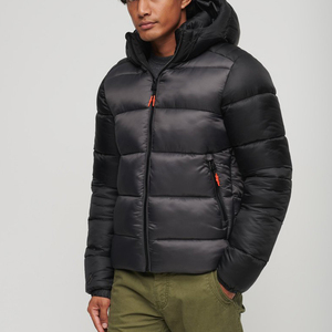 Veste matelassée pour homme, design personnalisé, écologique, coupe-vent, chaude pour l'hiver, épaisse, 100% polyester, technologie Power Dry - Product Image 1