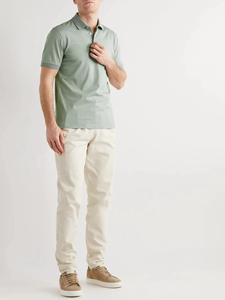 Venta al por mayor de los hombres de alta calidad de punto de piqué de algodón transpirable para la camisa de manga corta de uniforme de trabajo personalizado - Product Image 5