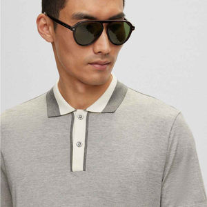 Polo informal para hombre, diseño de moda sencillo con logotipo personalizado, alta calidad, transpirable, talla grande, patrón sólido, precio - Product Image 5