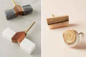 Perillas de gabinete de resina de madera redondas modernas hechas a mano manijas de muebles de fabricante indio para uso en tocador - Product Image 4