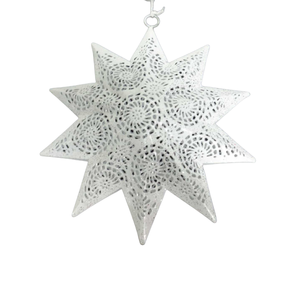 ที่แขวนผนังทำจากเหล็กขนาดกลางพร้อมดาวสีเงินแวววาวสำหรับตกแต่งบ้านและคริสต์มาสขายส่งจำนวนมาก - Product Image 3