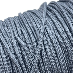 Cordon rond noir de 3 mm 100% polyester avec embouts en plastique Longueur personnalisée Écologique Haute ténacité pour vêtements et chaussures - Product Image 6