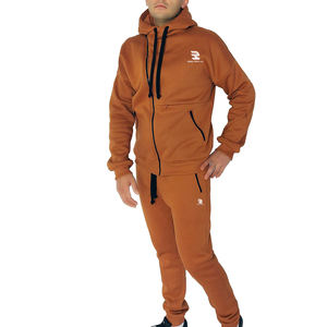 Vêtements de sport pour hommes Survêtement d'hiver 450 GSM Multi-Zipper Hoodie and Sweatpants Respirant Zipper Track Suits Plus Size - Product Image 1