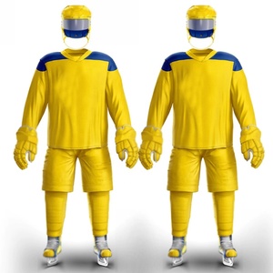 Wholesale Latest 100% Polyester Ice Hockey Uniform <b>Sets</b> Latest Style Adults Wear Ice Hockey Uniform - Product Image 4
