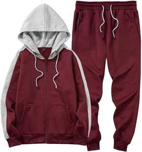Vente en gros de luxe unisexe coton polaire sweat à capuche et joggers ensemble grande taille hommes sport survêtement survêtement pour hommes - Product Image 4