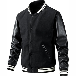 Chaqueta de béisbol universitaria para hombre, chaqueta universitaria deportiva para exteriores con logotipo personalizado para hombre, chaqueta de equipo escolar de alta calidad - Product Image 1