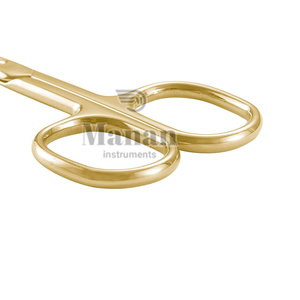 Ciseaux à cuticules en acier inoxydable de haute qualité, lame droite ergonomique, manche ergonomique, pour manucure et pédicure, outil de soin des ongles - Product Image 4