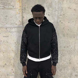 Sweat à capuche épais de haute qualité en non-tissé, style décontracté vintage, en Spandex/Polyester French Terry, coupe oversize, collection Printemps, imprimé numérique - Product Image 5