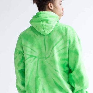 Unisex Plus Size Men's 100% Cotton Oversized Tie-Dye Hoodie 3D <b>Embossed</b> Custom Logo Winter Embroidered Hoodie Pull Applique - Product Image 5